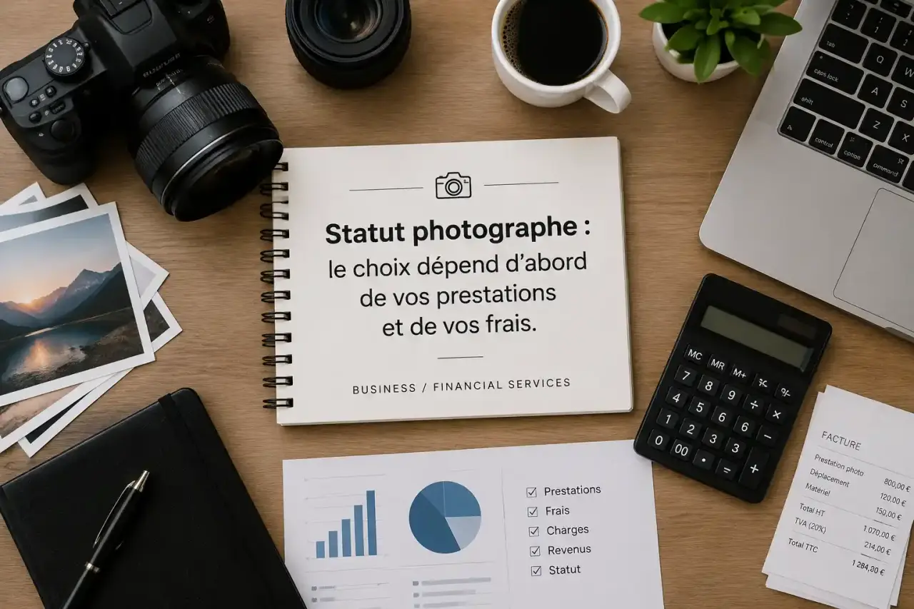 Statut photographe : le choix dépend d’abord de vos prestations et de vos frais